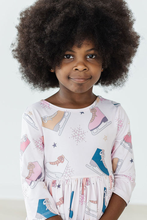 figure-skate-3-4-sleeve-twirl-dress Mila &  Rose - Sophia's Style--4T--5